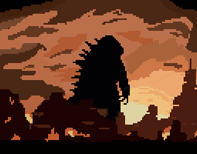 Godzilla Pixel Art