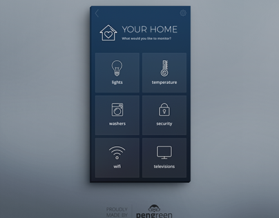 Daily UI Challenge 021 - Home Monitoring Dashboard