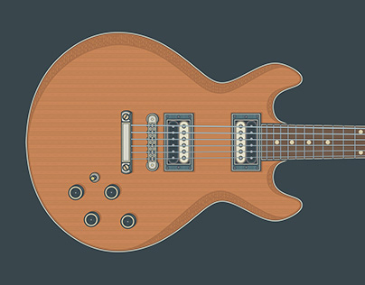 Gibson Firebrand 335 S Standard Guitar Art
