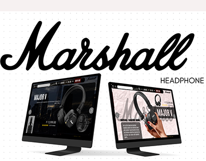 MARSHALL headphone website redesign