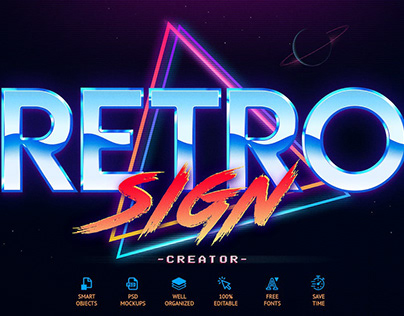80's Retro Sign Creator