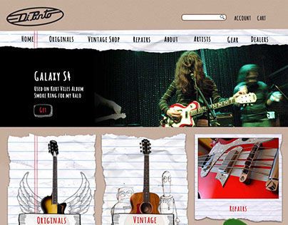 Di Pinto Guitars Re-design