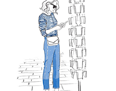 Anine Bing - fashion illustration