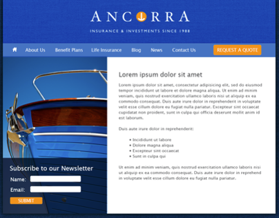 Ancorra Website, Print & Social Media