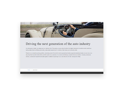 Webflow Auto Industry