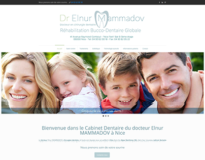 Site web Dentiste Elnur Mamadov
