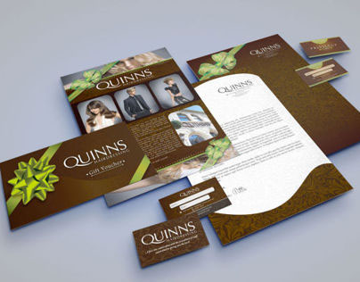 Quinns Hairdressing - Branding & Stationery Design