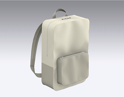 CLO 3D Leather Backpack