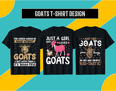 Goats t-shirt design.