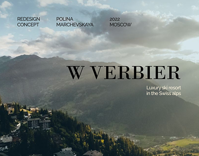 redesign of the Verbier hotel website