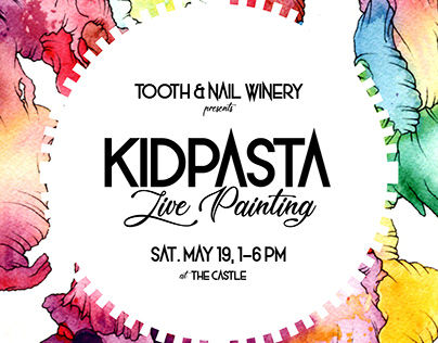 Kidpasta Live Painting Event Poster