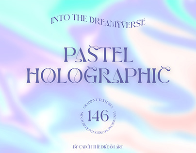 Pastel Holographic Y2k Grainy Gradient Textures