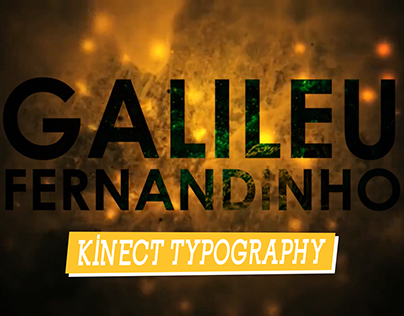 Kinect Typography - Música "Galileu"