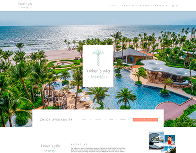 Website | Identidade Visual - Klinker's Villa Resort