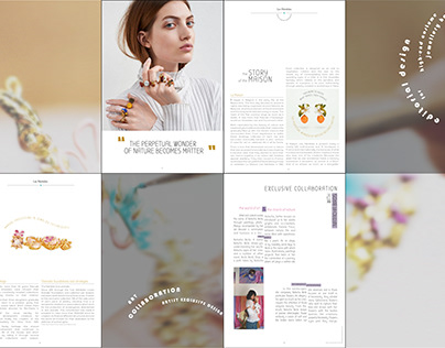 Editorial design for Jewerly brand