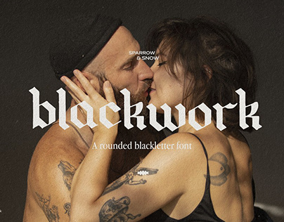 Blackwork - Rounded Blackletter Font