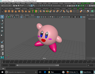 Kirby - Test for Samsung Ocean 3D Modeling course.