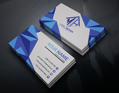 Blue Business card Design