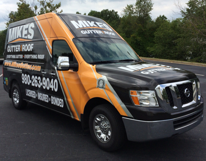 Vehicle Wrap: Mike's Gutters