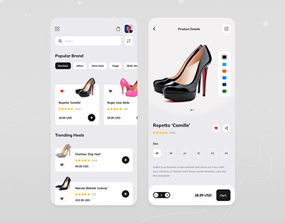 Mobile Shopping App-Ladies Heel