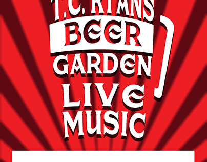 Beer garden Poster