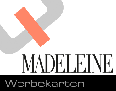 Werbepostkarten für MADELEINE 2001-2003