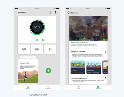 Health-Sport Mobile App UI/UX Design & Concept