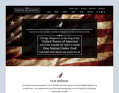 Pledge Allegiance // Web Design