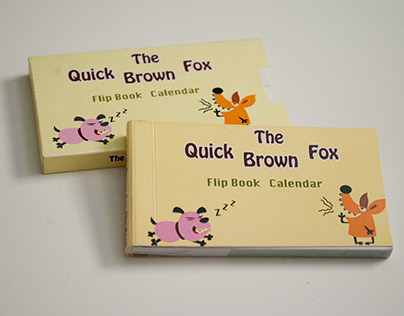 The Quick Brown Fox-Flip book Calendar