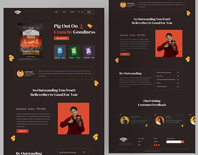 Outstanding Food__ Snacks Product Landing page