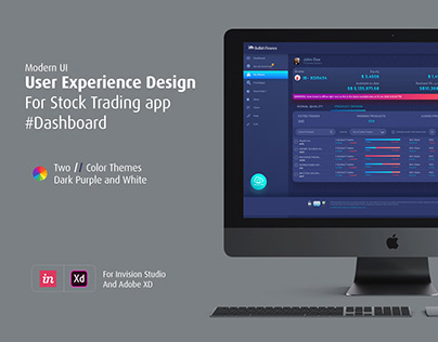 Stock Market App - Dashboard User Experience Design