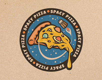 Spacy Pizza Logo