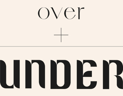 OVER + UNDER | font duo
