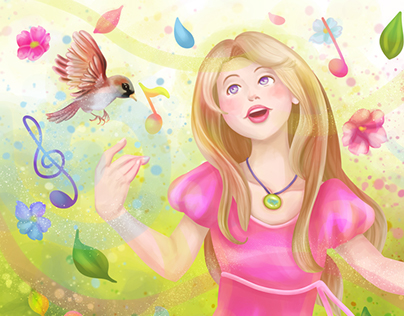 Colorful Spring Singer
