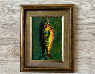 Oil, painting, canvas, fish, artist, drawing, paintings