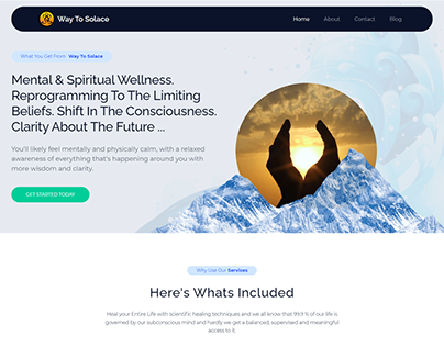 Way To Solace: Healing & Therapy Service Theme
