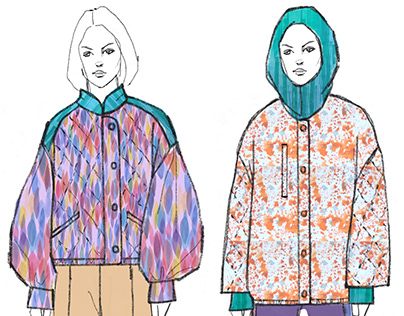 Printed outwear collection