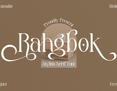 Rahgbok Typeface