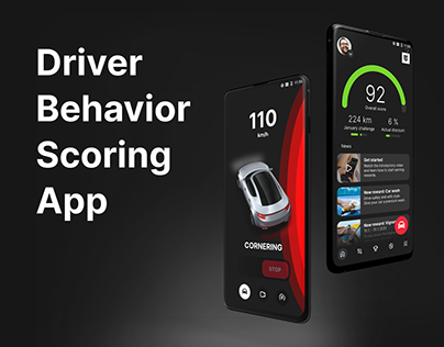 UI/UX Design of Driver Behavior Scoring App