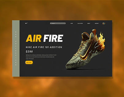 Nike Shoe Website Recreate (Air Fire)