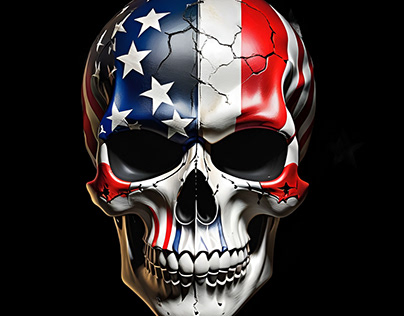 Skull design for flag