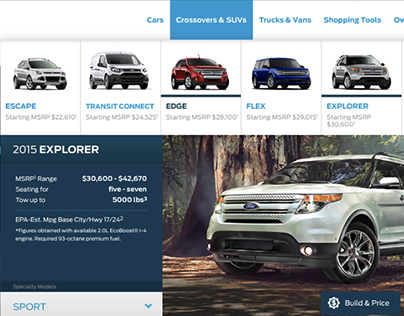 Ford Website/Navigation Refresh