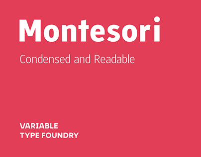 Montesori font family