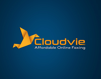 Cloudvie logo, business card and letter head
