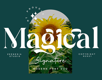 Magical Signature - Modern Font Duo