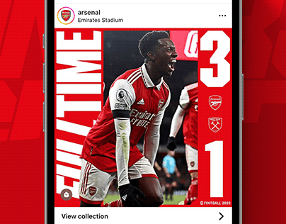 Arsenal FC Social Media Assets 22/23