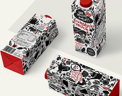 Die leichte Muh – packaging illustration