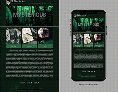 Blog Design || Slytherin Shop