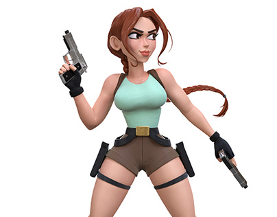 Lara Croft - Tomb Raider 3d Fan art