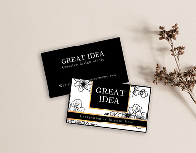 Available business card design